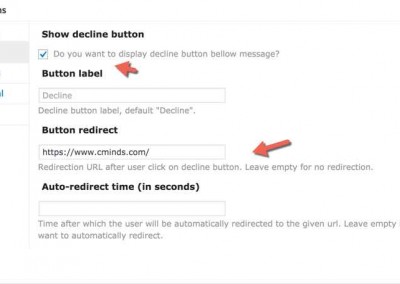 Decline Button Options