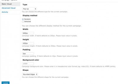 Basic Visual Settings